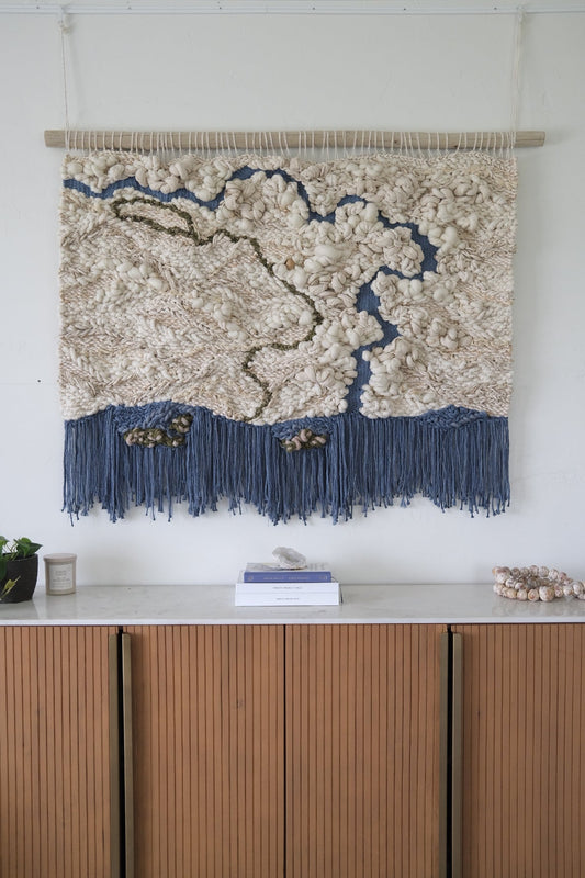 Held by the Rivers: A Custom Woven Tapestry Inspired by Home, Memory, and Place