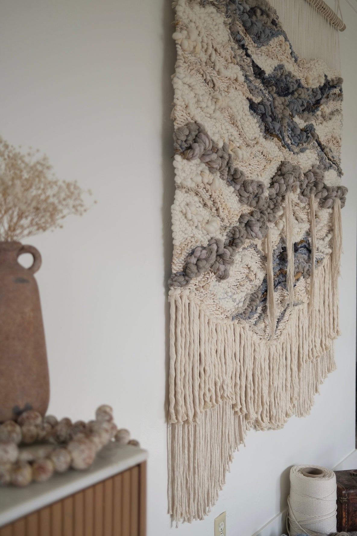 rebecca whitaker finished wall hanging custom ordered tapestry